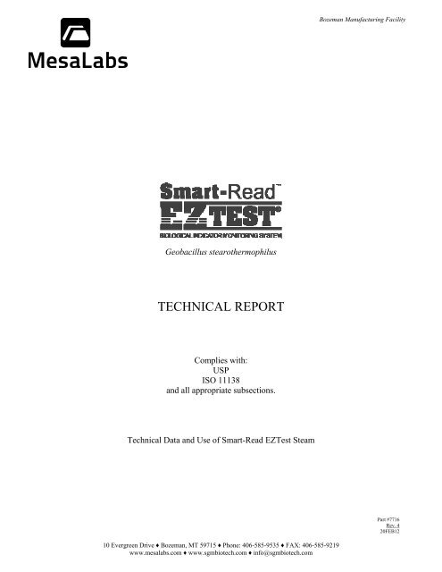 TECHNICAL REPORT - Mesa Labs