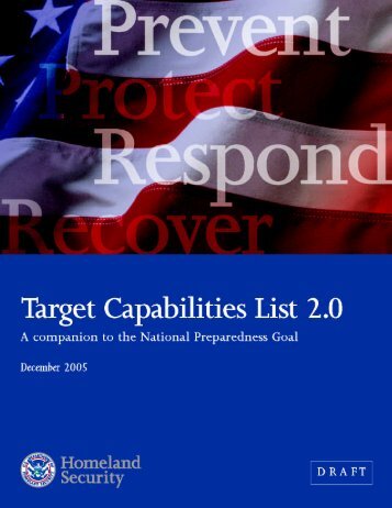 Department of Homeland Security - Target Capabilities List