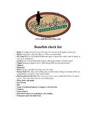 Bonefish check list - Tight Lines Fly Fishing Co.