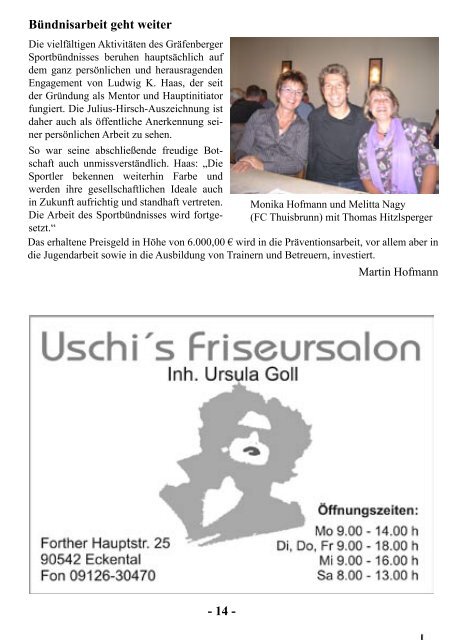 Ausgabe 3/2011 18. Jahrgang - ASV Forth