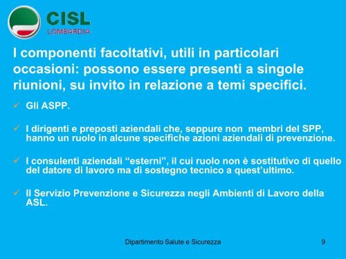 Rls cassetta degli attrezzi - Cisl Lombardia