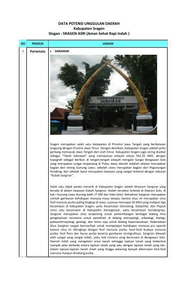 data potensi sragen.pdf - Biro Humas - Provinsi Jawa Tengah