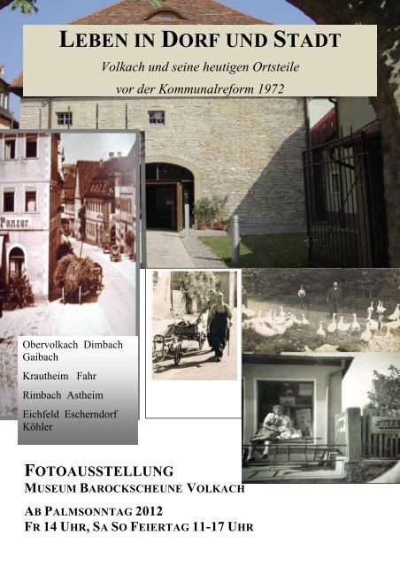 Ausstellung Leben in Dorf und Stadt Plakat