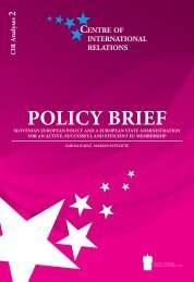 POLICY BRIEF - Mednarodni odnosi