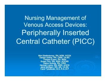 Module 8: Peripherally Inserted Central Catheter (PICC) - Mghpcs.org