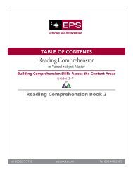 Reading Comprehension