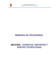 Juventud, Deporte y Nuevas Tecnologías - Ciudad Autónoma de ...