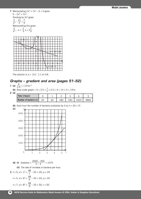 Answers to all pages - Hodder Plus Home