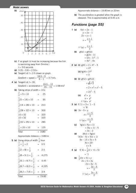 Answers to all pages - Hodder Plus Home