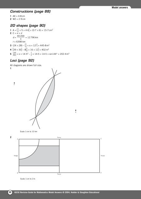 Answers to all pages - Hodder Plus Home