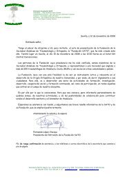 la carta de presentaciÃ³n de la FundaciÃ³n - Sociedad Andaluza de ...