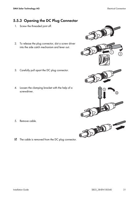 SMA 3300/3800 Manual - All Eco Energy