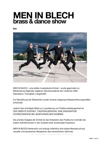 MEN IN BLECH brass & dance show - Basitours