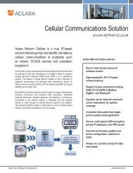 Aclara Metrum Cellular Fact Sheet