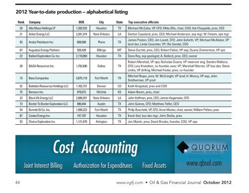 for the oil and gas industry Software and consulting services