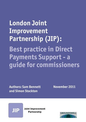 Best practice in Direct Payments Support â A ... - London Councils