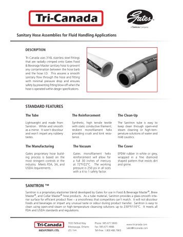 Tri-Canada FoodMaster Hose Assemblies