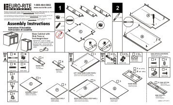 Assembly Instructions - Euro-Rite Cabinets