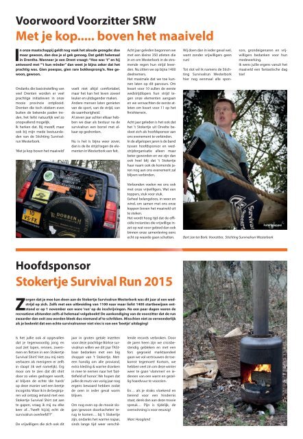 Krant 8e 't Stokertje Survivalrun Westerbork