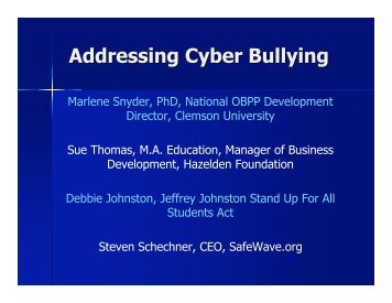 Cyber Bullying and