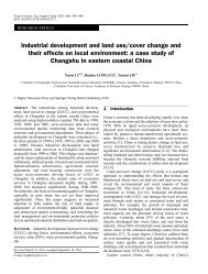 Industrial development and land use/cover change and their effects ...