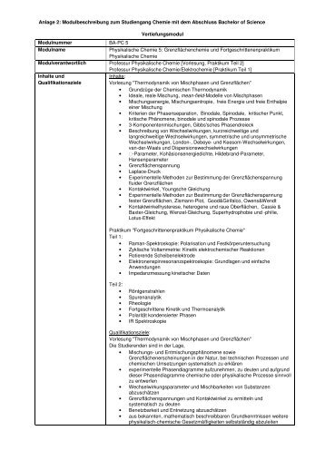 Physikalische Chemie 5 - Technische Universität Chemnitz