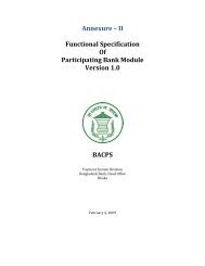 Annexure â II Functional Specification Of ... - Bangladesh Bank