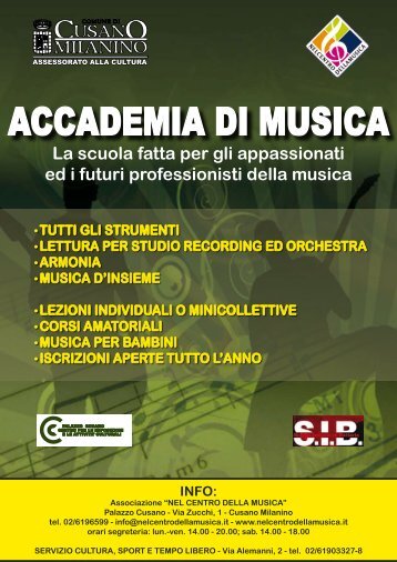 ACCADEMIA DI MUSICA - Comune di Cusano Milanino