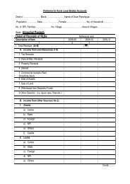 RLBs Proforma for Gram Panchayats