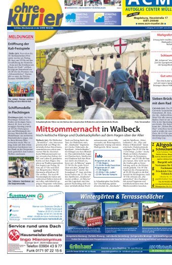 Mittsommernacht in Walbeck - ohre-kurier