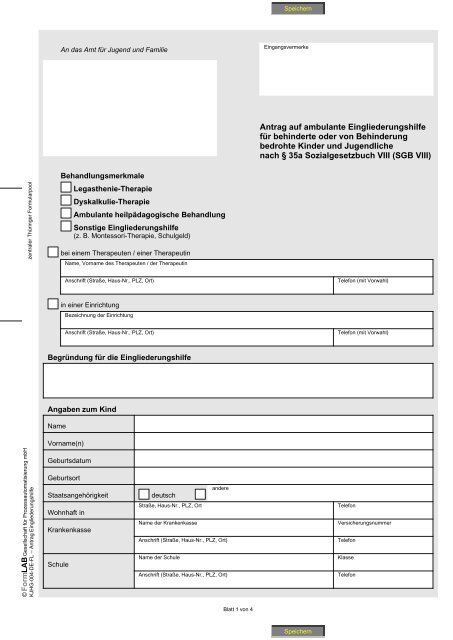 Formloser Antrag Auf Eingliederungshilfe Muster Antrag auf ambulante Eingliederungshilfe fÃ¼r behinderte oder von