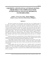 liquiditiy and financial leverage ratios - Allied Academies