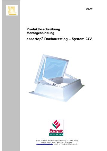 essertop Dachausstieg â€“ System 24V - Eternit Flachdach GmbH