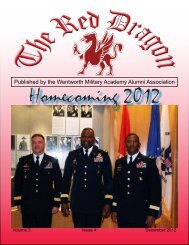 Red Dragon Vol 3 Issue 4 - Wentworth Military Academy & College