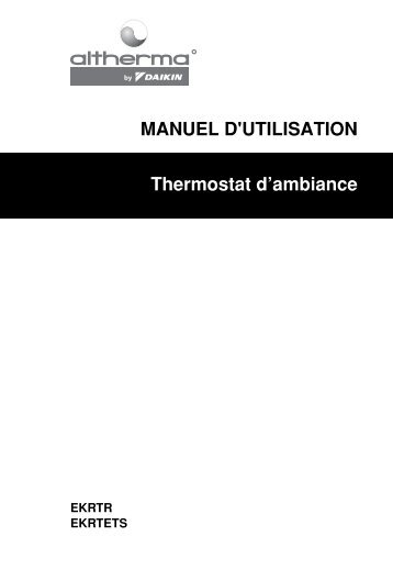 Thermostats EKRTR-EKRTETS - Daikin