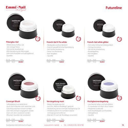 Emmi-Nail Produktkatalog 2015