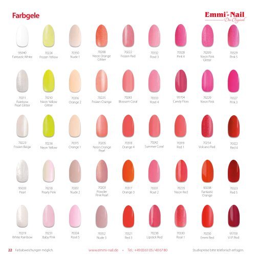 Emmi-Nail Produktkatalog 2015