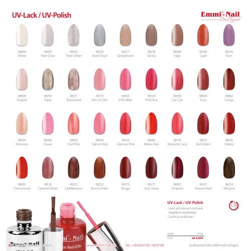 Emmi-Nail Produktkatalog 2015