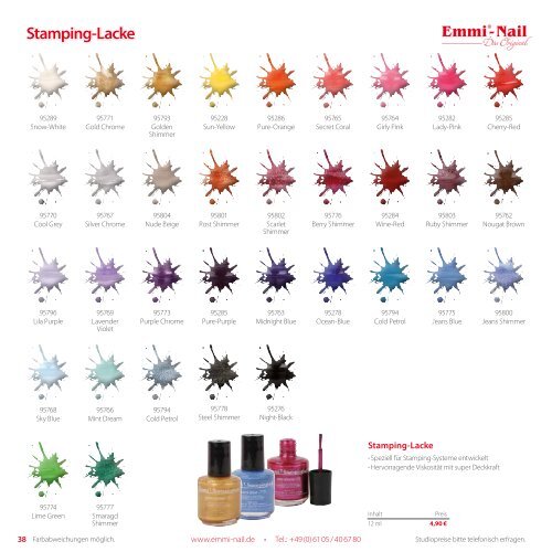 Emmi-Nail Produktkatalog 2015