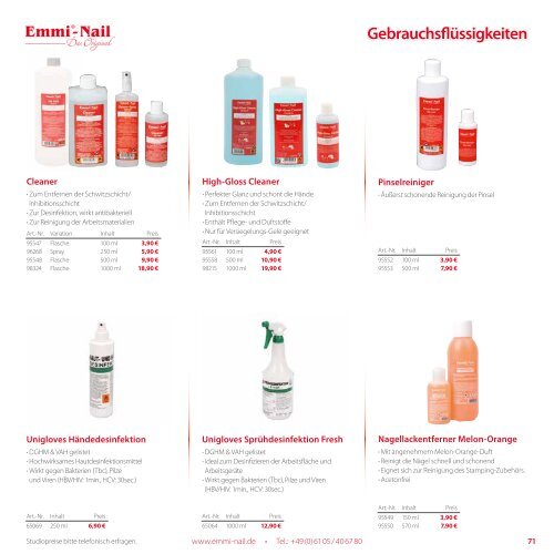 Emmi-Nail Produktkatalog 2015