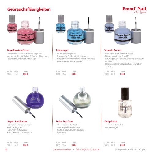 Emmi-Nail Produktkatalog 2015