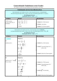 Ganzrationale Funktionen n-ten Grades - Willkommen auf dem ...