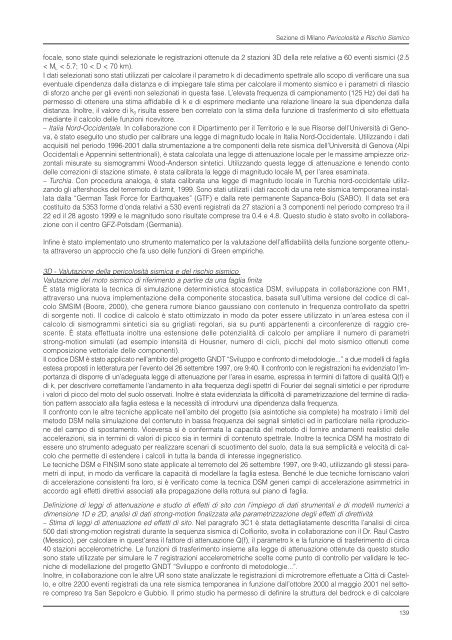 Rapporto sull'Attività Scientifica 2002 - INGV Home Page