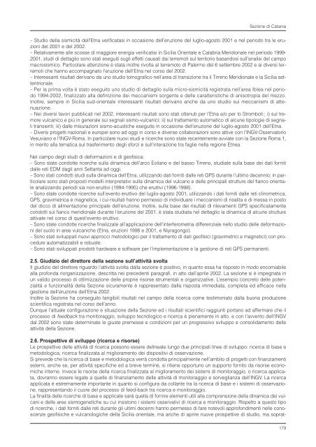 Rapporto sull'Attività Scientifica 2002 - INGV Home Page