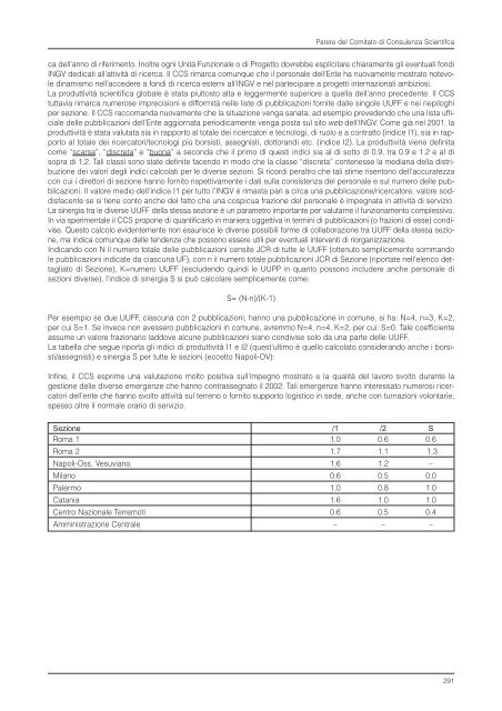 Rapporto sull'Attività Scientifica 2002 - INGV Home Page