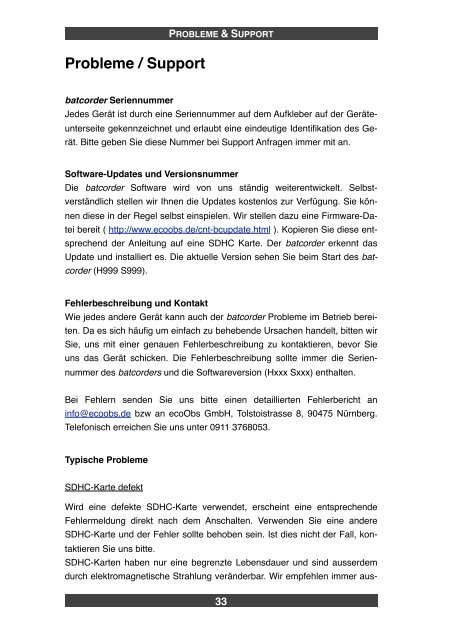 batcorder 3.0 - ecoObs GmbH