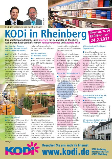 Stadtmagazin Rheinberg â€¢ Ausgabe Nr.14