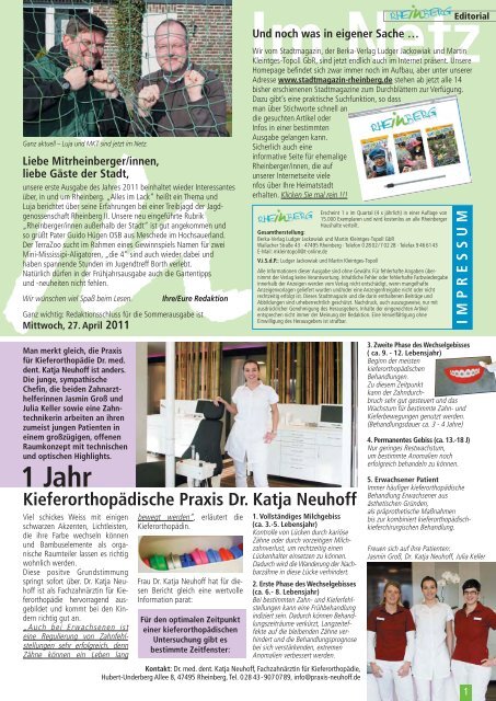 Stadtmagazin Rheinberg â€¢ Ausgabe Nr.14