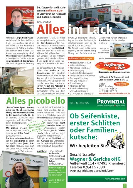 Stadtmagazin Rheinberg â€¢ Ausgabe Nr.14