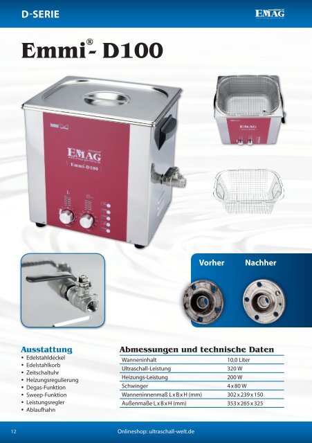 EMAG AG – Ultraschall-Katalog 2014